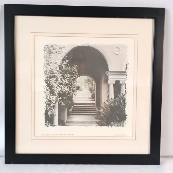 Alan Blaustein Le Jardin Florentine Provence France Framed Art Print 18x18 - Picture 1 of 9